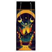 黒い本の魔法の領域 ワインギフトバッグ (裏面)