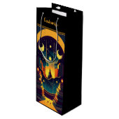 黒い本の魔法の領域 ワインギフトバッグ (正面アングル)