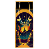 黒い本の魔法の領域 ワインギフトバッグ (裏面)