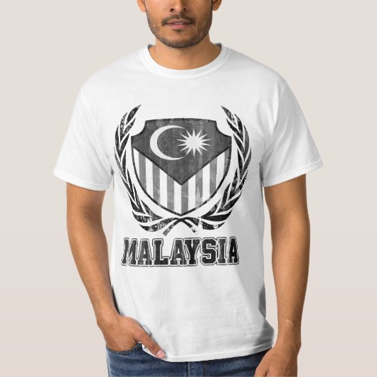 黒い本当のマレーシア Tシャツ (正面)