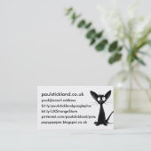 黒い東洋猫の芸術 名刺 (スタンド正面)