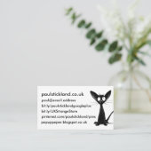 黒い東洋猫の芸術 名刺 (スタンド正面)