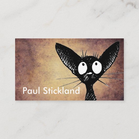 黒い東洋猫の芸術 名刺 (裏面)