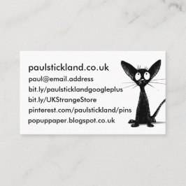 黒い東洋猫の芸術 名刺