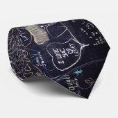 黒い板タイの落書き ネクタイ (ロール)