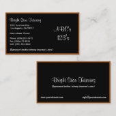 黒い板基本原則 名刺 (正面/裏面)