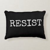 黒い枕に抵抗して下さい アクセントクッション (正面)