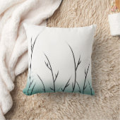 黒い枝-枕 クッション (ブランケット)