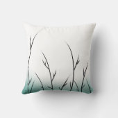 黒い枝-枕 クッション (裏面)