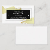 黒い枠/ブラシモダン付き 名刺 (正面/裏面)