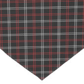 黒い格子模様 ショートテーブルランナー (コーナー)