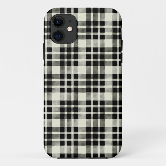 黒い格子縞の普遍的なiPhone 5の場合 Case-Mate iPhoneケース (裏面)