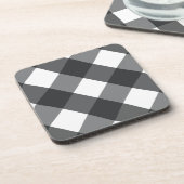 黒い格子縞 コースター (左側)