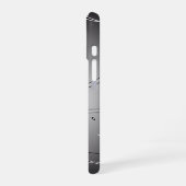 黒い桜の木 iPhone 16ケース (左側面)