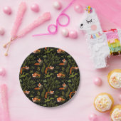 黒い森の中の赤いパンダ ペーパープレート (パーティー)