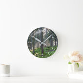 黒い森の日の光 ラウンド壁時計 (ホーム)