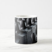 黒い椅子用ロット コーヒーマグカップ (中央)