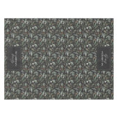 黒い植物性エレガントモダン家族のギフトデコル テーブルクロス (正面(横))