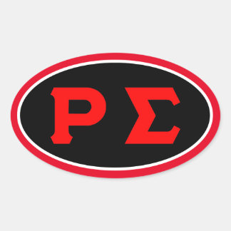 黒い楕円形のシール 楕円形シール