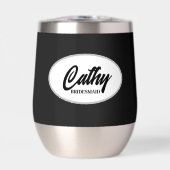 黒い様式化された名結婚前の花嫁 (正面)