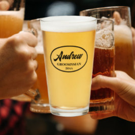 黒い様式化結婚されたグロムスマン タンブラーグラス