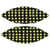 黒い模様の黄色いゴルフボール アメリカンフットボール (パネル)