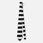 黒い横は縞で飾ります ネクタイ (正面)