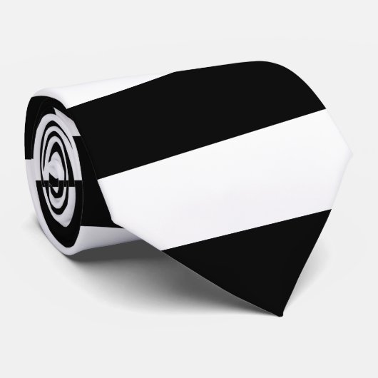 黒い横は縞で飾ります ネクタイ (ロール)