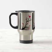 黒い樹皮ハートのマグ トラベルマグ (左)