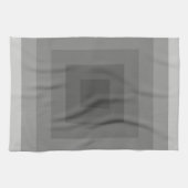 黒い正方形の幾何学的 キッチンタオル (横)