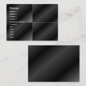 黒い正方形はプロフィールカードをタイルを張ります 名刺 (正面/裏面)