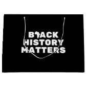 黒い歴史が大きな抱き枕 ラージペーパーバッグ (正面)