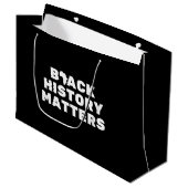 黒い歴史が大きな抱き枕 ラージペーパーバッグ (正面アングル)