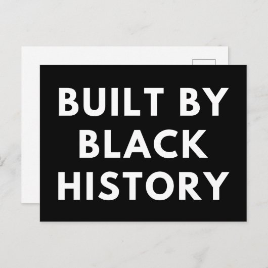 黒い歴史で作られたはがき ポストカード (正面/裏面)