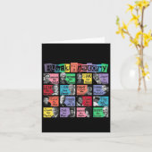 黒い歴史のステッ学クから私たちは何か カード (黄色い花)