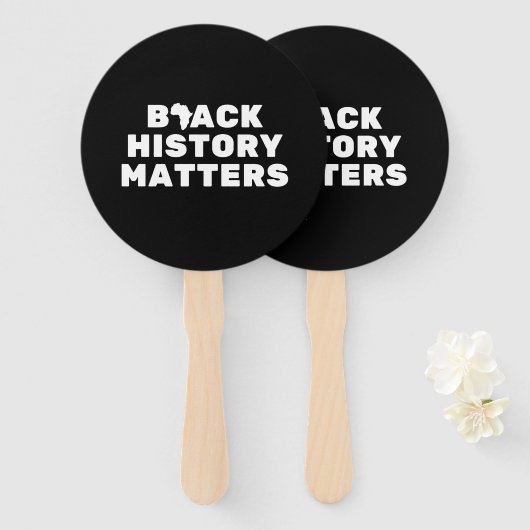 黒い歴史の問題 ハンドファン (正面&裏面)