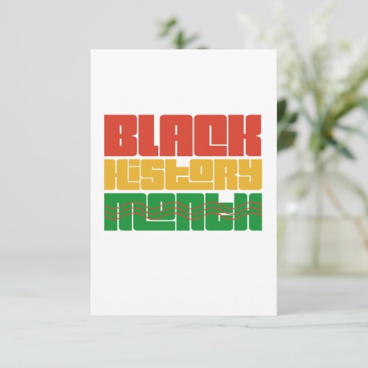 黒い歴史の月たった一ヶ月以上だ サンキューカード (スタンド正面)