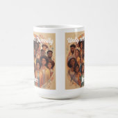 黒い歴史の月の多様性の統一 コーヒーマグカップ (中央)