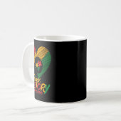 黒い歴史の月は私のバレンタインの女性 コーヒーマグカップ (正面左)