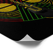 黒い歴史の月アフリカマスク ポスター (角)