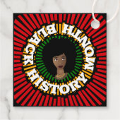 黒い歴史の月、太陽の光、黒い女性 フェイバータグ (裏面)