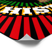 黒い歴史の月、太陽の光、黒い女性 ポスター (角)