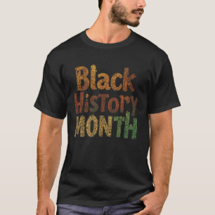 黒い歴史の月 – 色の統一 Tシャツ