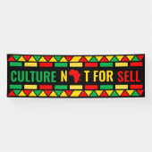 黒い歴史の月、販売のための文化ではない 横断幕 (横)