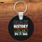 黒い歴史の月 – Mlk Day African Roots Civil キーホルダー (正面)