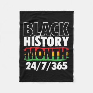 黒い歴史の月 – Mlk Day African Roots Civil フリースブランケット