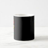 黒い歴史の月Iiステッカー コーヒーマグカップ (中央)