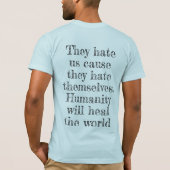 黒い歴史は人間の歴史祝: Tシャツ (裏面)