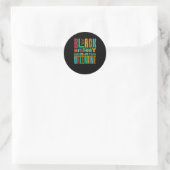 黒い歴史は私のバレンタインデーのシール ラウンドシール (バッグ)