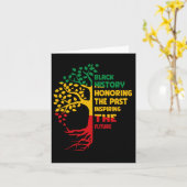 黒い歴史は過去インスパイアのフーツを称える カード (黄色い花)